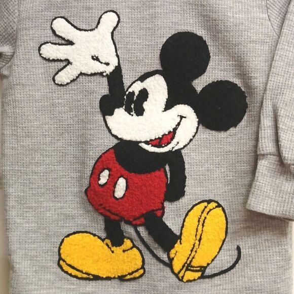 DISNEY JUNIOR BOYS MICKEY MOUSE 12M Thermal, Gray - Picture 2 of 7